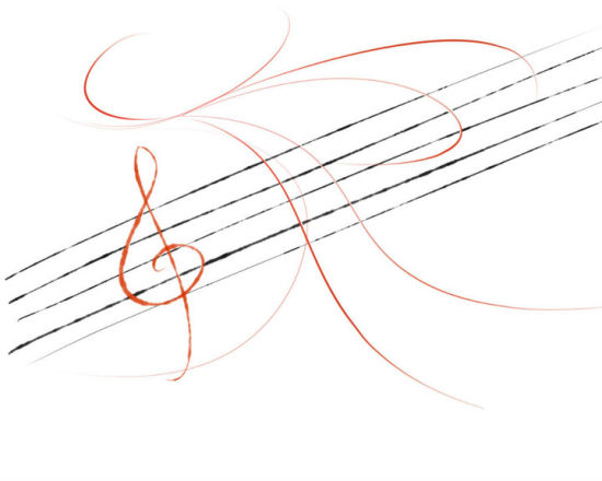 图为Lorentz绘制的乐符