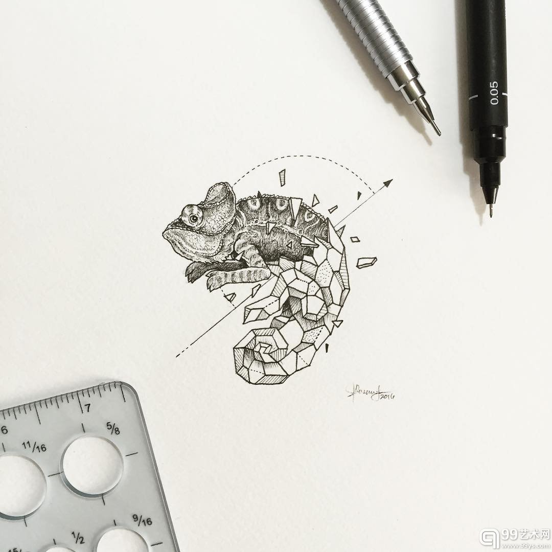 菲律宾插画师 kerby rosanes 的简单线条涂鸦