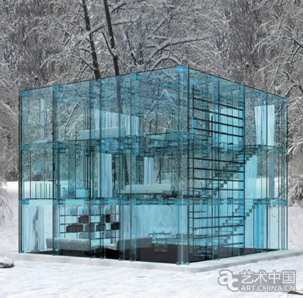Carlo Santambrogio的概念建筑设计--玻璃房子