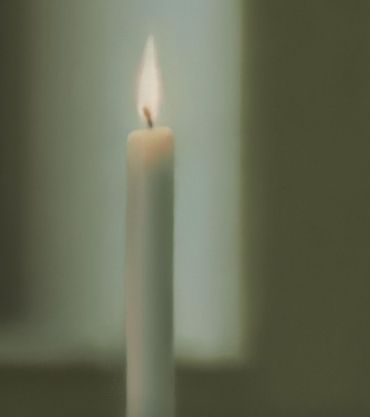 里希特1982年的油画作品《蜡烛》