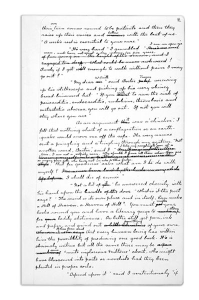 柯南·道爾與他的處女作手稿。
