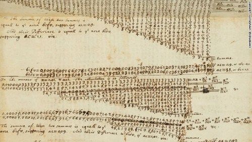 康橋大學在網上發佈4000頁電子版牛頓手稿