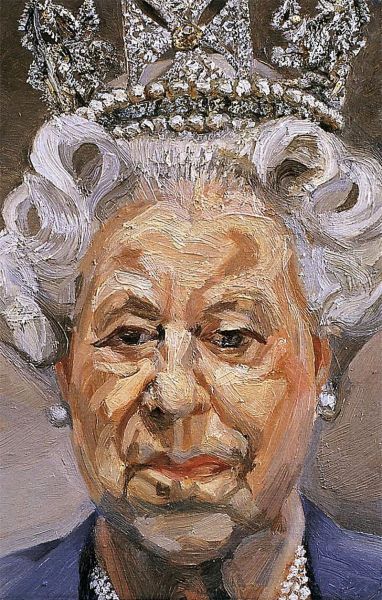 弗洛伊德為英國女王畫的肖像