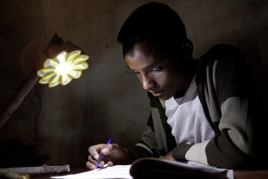 太陽能小燈在非洲