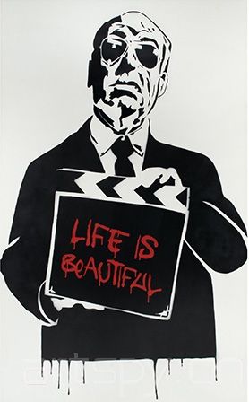 Mr.Brainwash的作品“Life Is Beautiful – Alfred Hitchcock”（2008）將在Doyle New York的這場拍賣會中拍賣，估價1.6-2萬美元。
