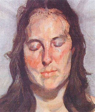 盧西安•弗洛伊德的《閉著雙眼的女人》