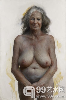 获2012年度BP肖像奖一等奖的美国艺术家Aleah Chapin的得奖作品《姑妈》（Auntie）