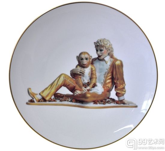 杰夫·昆斯为柏图瓷器设计的餐盘