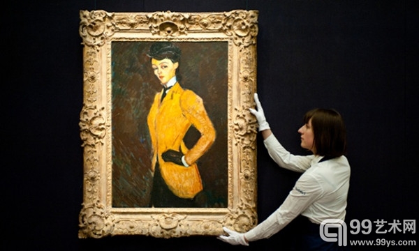 阿米·莫迪利亞尼（Amedeo Modigliani）的極佳作品《女騎士》（L’Amazone）
