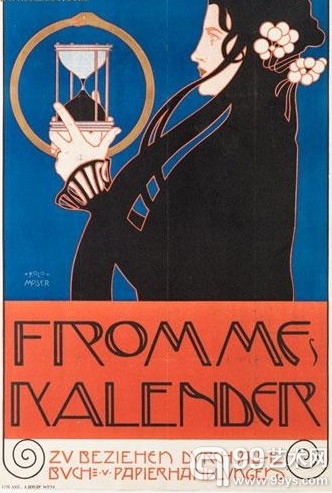科罗曼·莫塞尔（1868-1918），《弗罗姆日历》海报，1899