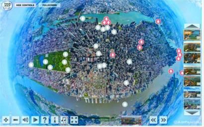 謝苗諾夫製作的互動式曼哈頓全景圖