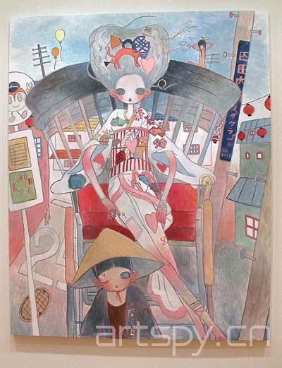 村上隆旗下女画家高野绫在纽约首次开个展_艺术中国