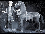 熊宇  牵马的人  布面油画  200×300cm  2009年