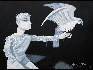 熊宇  架鷹的人  布上油畫  80×110cm  2009年