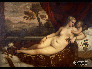维纳斯和丘比特、狗及鹌鹑 提齐亚诺•维切利奥，著称提香（皮叶维-迪卡多列，1488～1490～威尼斯，1576）约1550年 布面油画