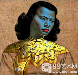 《中国女孩》（又称《绿面女子》Green Lady）是世界上被复制最多的艺术作品，遍布世界各地。
