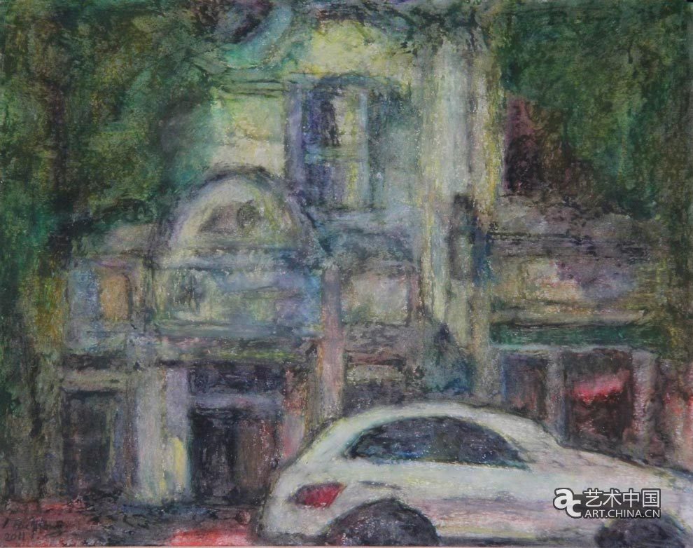 孔柏基 油画 旅美 敦煌 展览 中国美术馆 孔柏基作品 孔柏基个展 绘画语言 表现技巧 油画颜料 中国画 宣纸 美籍华人艺术家 敦煌印象