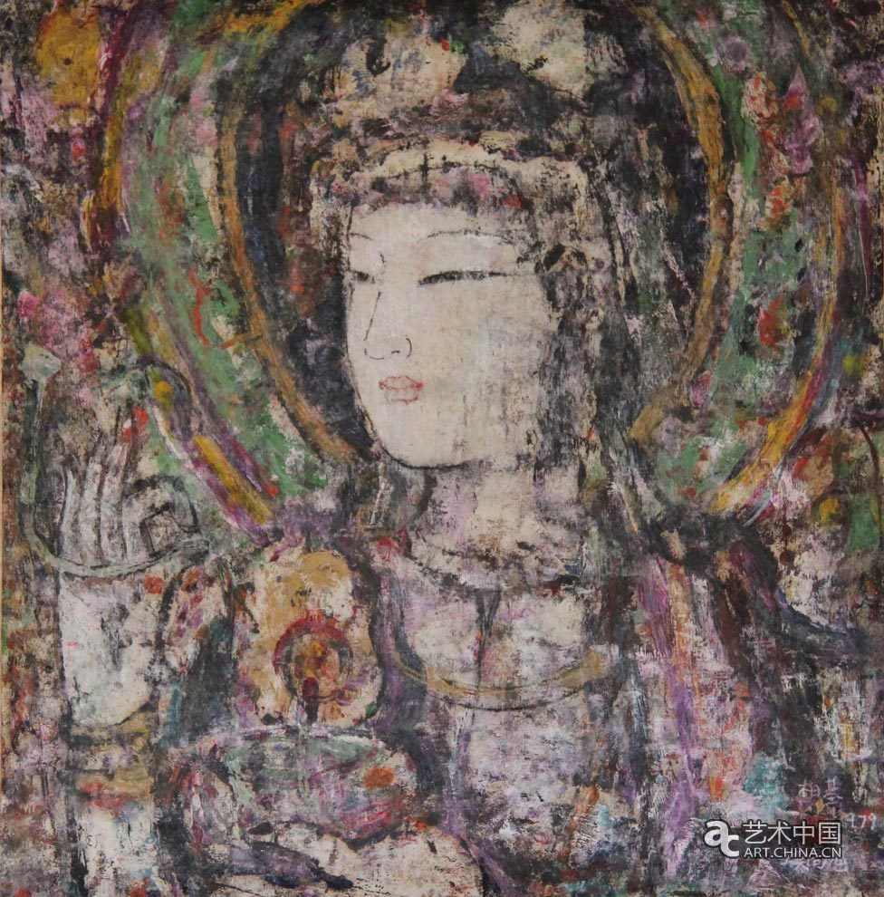 孔柏基 油画 旅美 敦煌 展览 中国美术馆 孔柏基作品 孔柏基个展 绘画语言 表现技巧 油画颜料 中国画 宣纸 美籍华人艺术家 敦煌印象