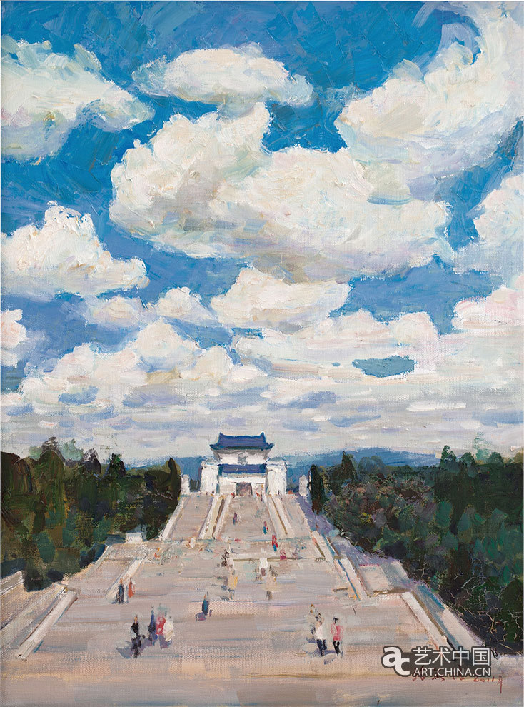 张华清　中山陵风景　布面油画 80x60cm 2011