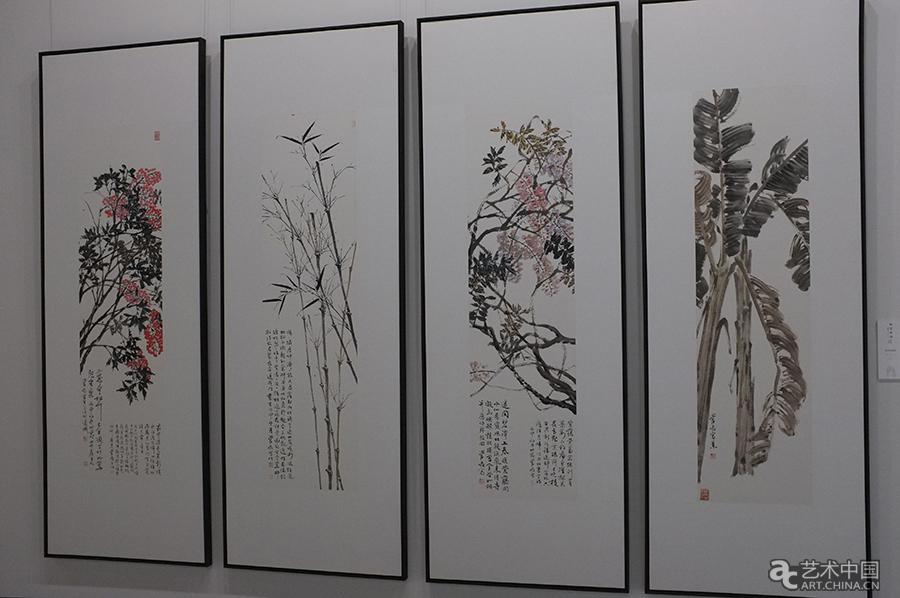 藝術家管峻作品《花卉四條屏》.jpg