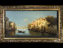 《威尼斯印象》 阿尔方斯•勒克兹 Alphonse LECOZ, 19th -20th century 布面油画 Oil on canvas，右下方有签名 Signed lower right Circa 1920, 60x120cm 