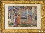 《聆听》 保罗•阿尔伯特•贝纳尔 Paul Albert BESNARD，1849-1934 纸板油画 Oil on board circa 1890, 30x40cm 