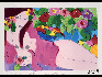 SMALL丁雄泉 和平之花 61x91cm 1988 石版