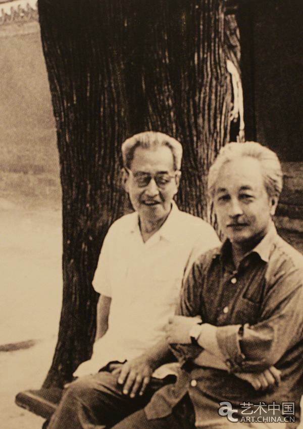 70年代末與工筆畫家劉淩滄在一起