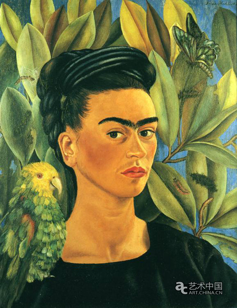 Self-Portrait with Bonito 1941 Oil on canvas  55 x 43.5 cm