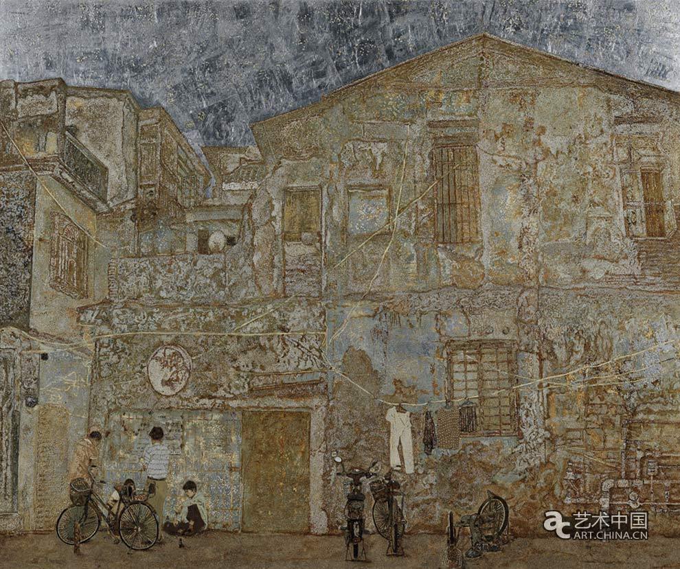 黄建坤、林智勋（福建）旧时光／漆画／150cm×180cm