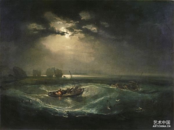 海上渔夫 油画 1796年展出