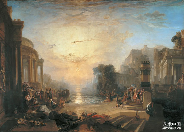 迦太基帝国的衰落 油画 于1817年展出