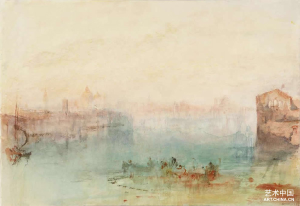 朱代卡运河西端（威尼斯）水彩 1840年
