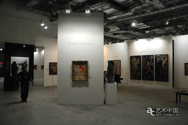 马克·夏加尔的作品在博览会上展示