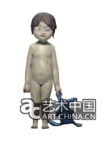 向京Xiang Jing 説不出的憂傷之三 Unspoken Sorrow NO.3 銅著色 bronze, painted 52 x 20 x 20 cm 2009