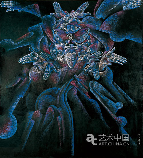 《零度迷宫》王斐 200cm×180cm 布面丙烯 Acrylic on Canvas 2007