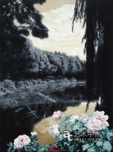 何红蓓《风景系列 》Landscape No.1 180×135cm Oil on Canvas 2010年