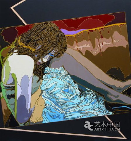 兰一失忆12号布面丙烯 乙烯 金漆200×183cm 2010