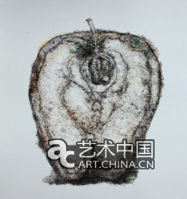 丁凯 《弃物之——苹果》 2011年 布面油彩 165×150cm