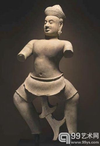 10世纪砂岩雕塑杜尧哈那。