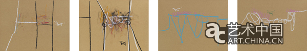 李磊 Li Lei 素描小品 1-4 Opusculum Sketch 1-4 紙上 粉彩 Pastel on Paper 40x55cm（x4）2012