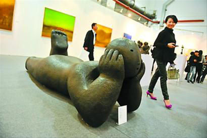 不赚吆喝赚银子--上海艺术博览会日前闭幕