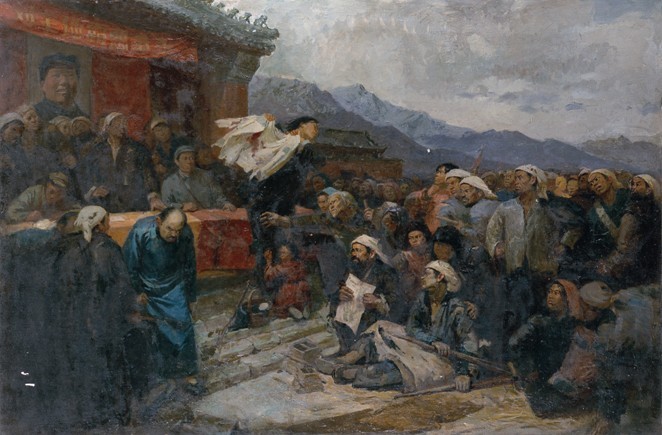 《血衣》油画稿 中国美术馆藏