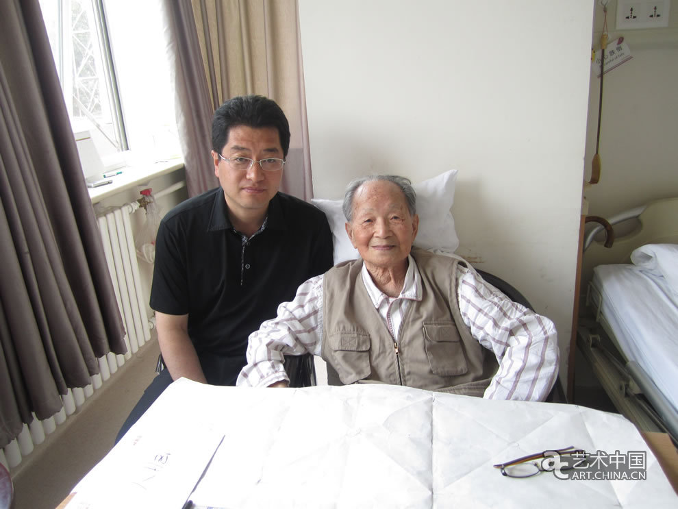 2011年6月4日，李大钧到朝阳医院看望黄苗子先生
