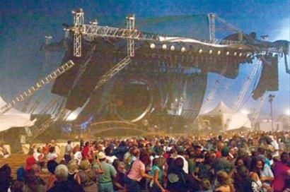 美国印第安纳波利斯的一场音乐会坍塌现场