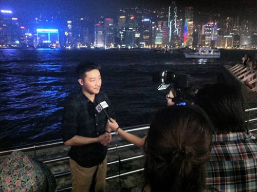 梁曉雪接受香港媒體採訪