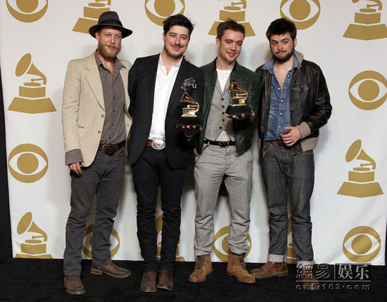 mumford+and+sons获第55届格莱美年度专辑奖
