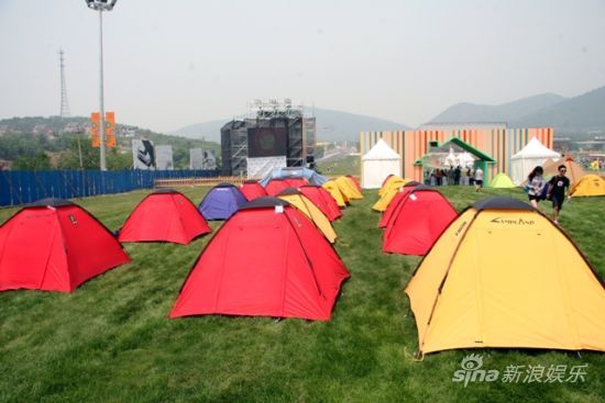 露营是乐谷音乐节的一大亮点