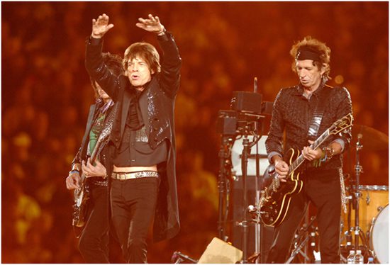 2006年第40届超级碗，滚石乐队(The Rolling Stones)老夫聊发少年狂