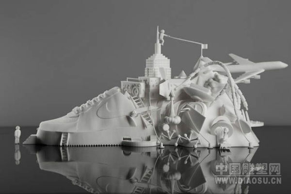 3D雕塑:耐克空军一号运动鞋